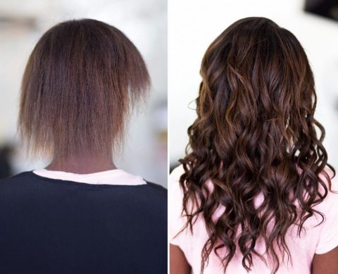 Hair Extensions - Before and After 2